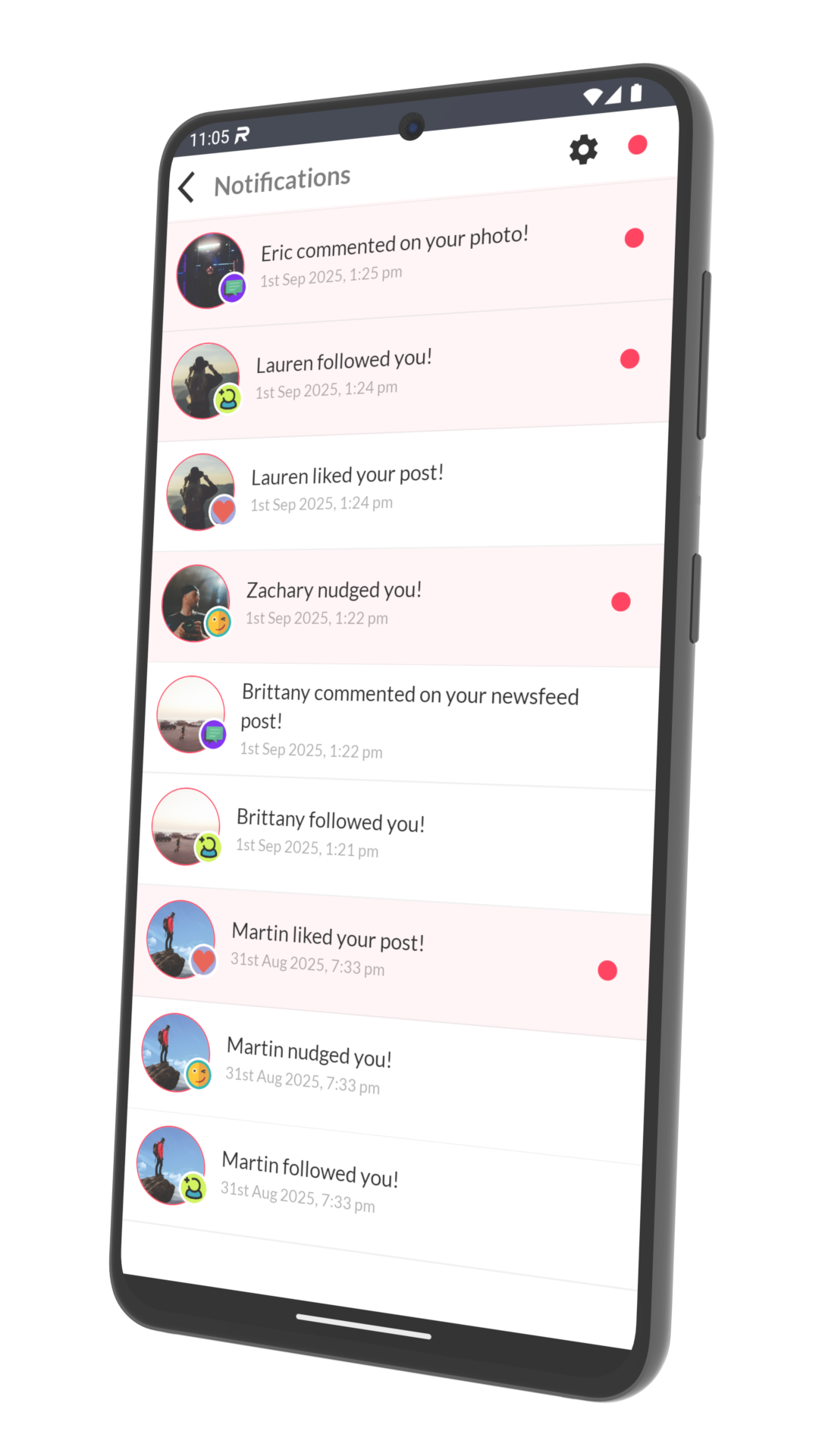 Hypefeed Notifications Screenshot
